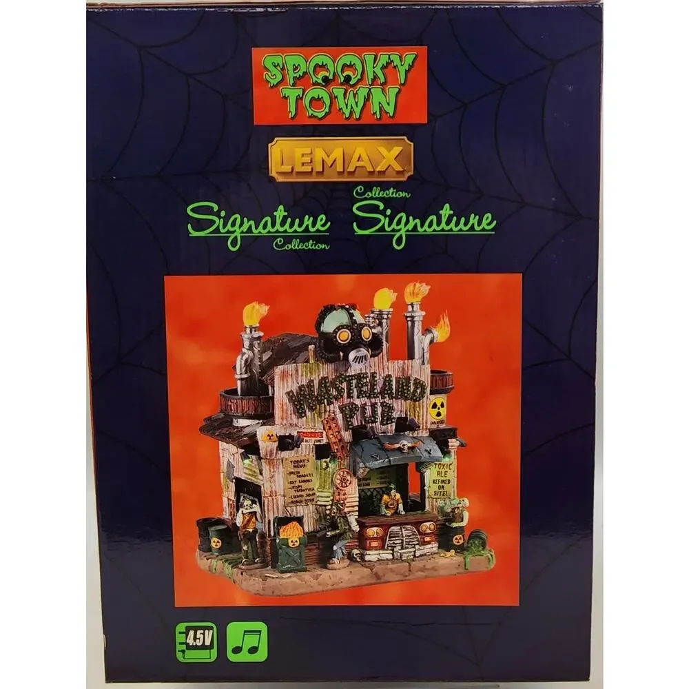 Lemax 2018 Spooky Town WASTELAND PUB #85305 NRFB Lighted Building w/ Sound *